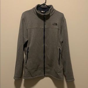 Men’s North Face Zip-up Shell in Grey Size Large